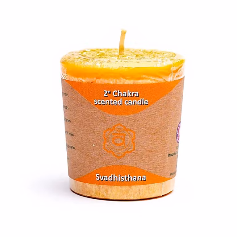 Candela votiva profumata 2° chakra
