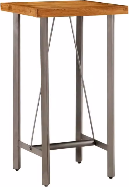 Tavolo da Bar in Teak Massello di Recupero 60x60x107 cm 245803