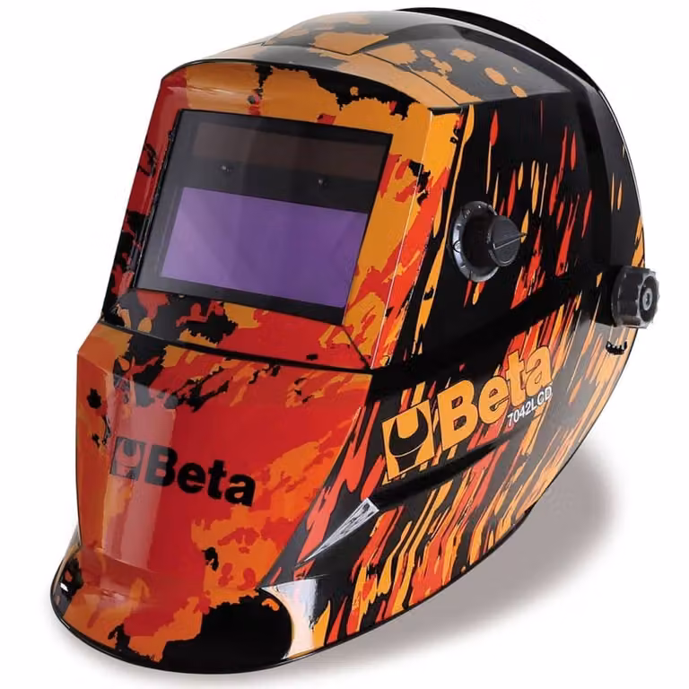 Maschera per saldatura ad elettrodo con schermo LCD oscuramento automatico Beta 7042LCD