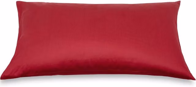 Federa copricuscino DaunenStep Oasi Deluxe in cotone pettinato colore rosso – 1