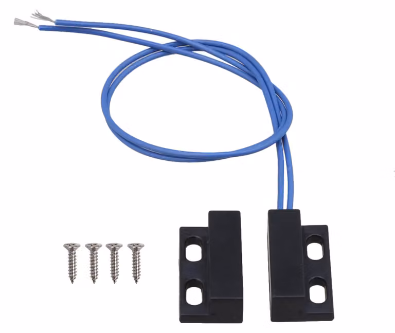 BQLZR Interruttore magnetico AC 110-220 V, normalmente aperto, per porte, finestre, sensori di contatto, colore nero