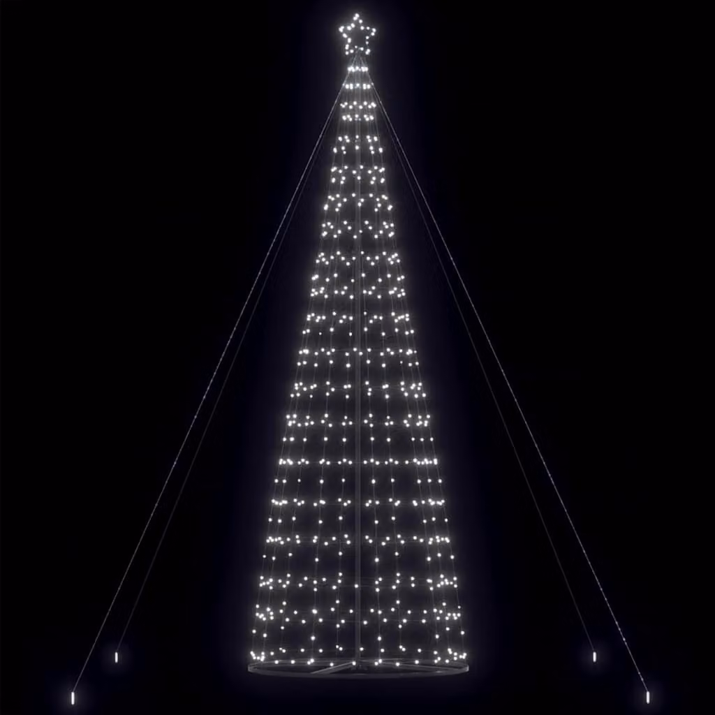 vidaXL Albero di Natale a LED 1534 LED Bianco Freddo 500 cm
