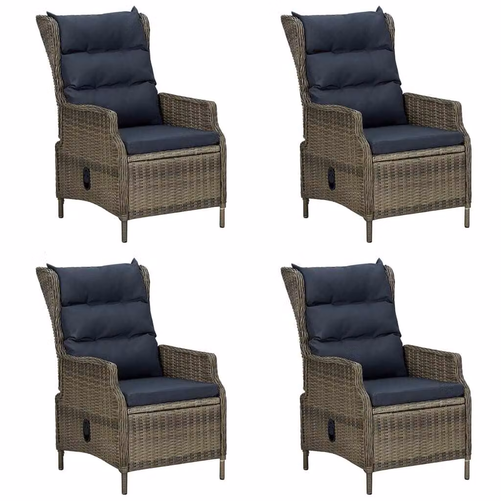 Set Mobili da Pranzo per Giardino 5 pz Marrone