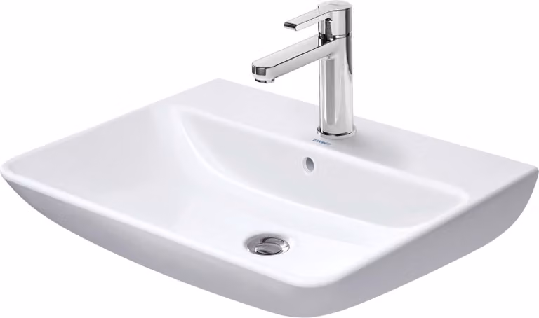 Duravit ME by Starck lavabo, avec trop-plein, 1 trou pour robinet, 650mm, 233565AC00, 233565AC00