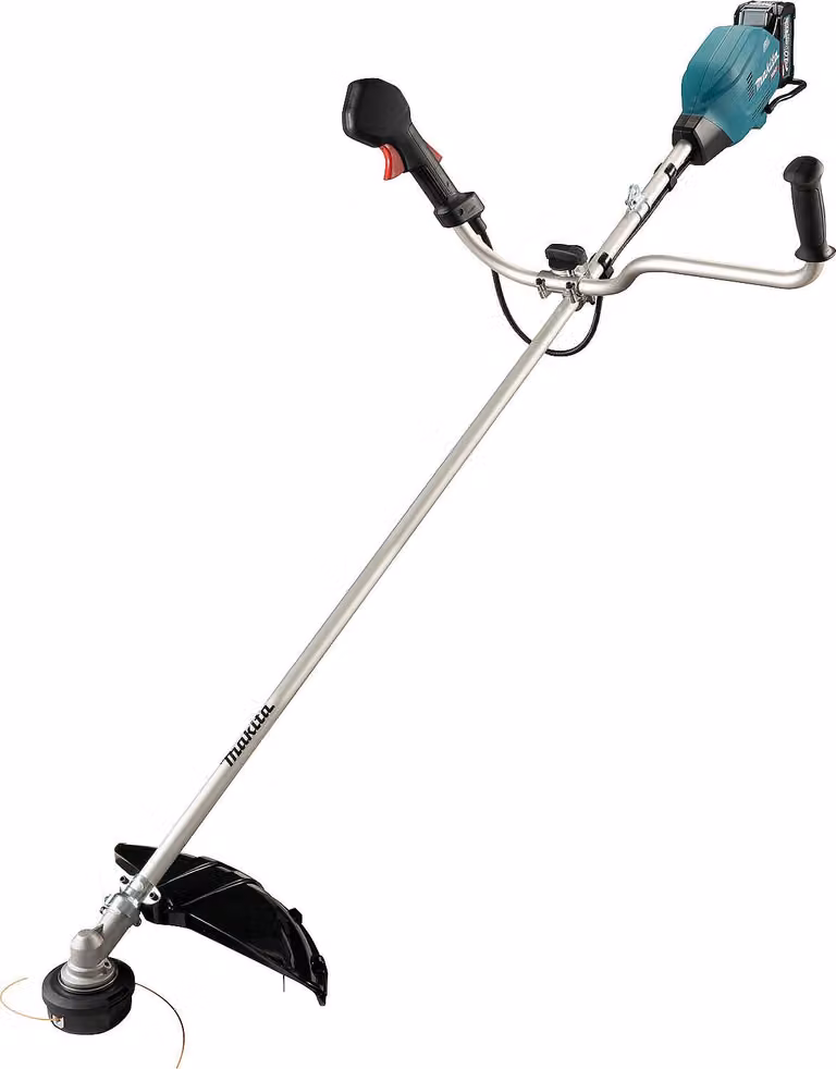 Decespugliatore a batteria UR006GM101 tensione 40V raggio di taglio 255-430mm con due impugnature con 2 batterie 2,5Ah/caricabatterie