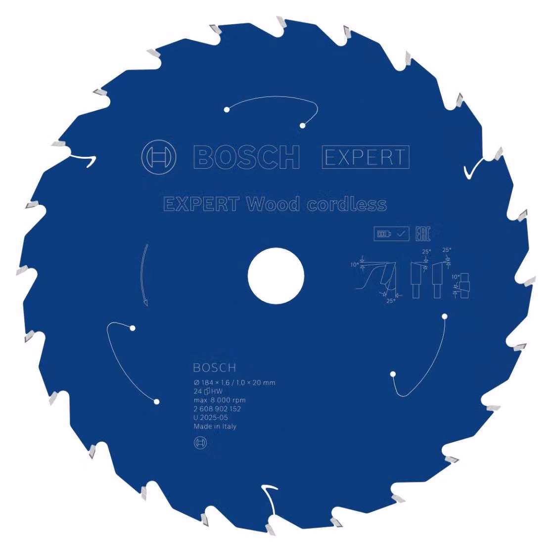 Lama circolare Bosch EXPERT Wood, 184x20 mm, Z24