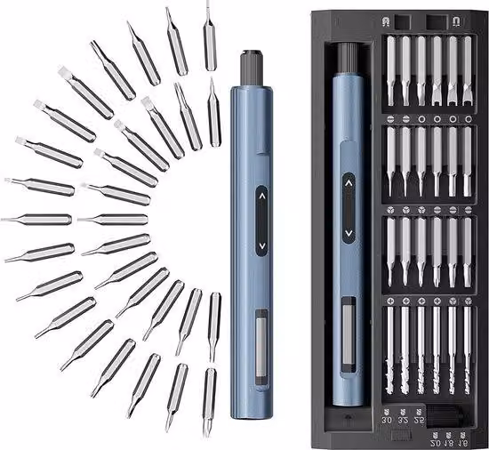 Set di riparazione elettrico 53 in 1 con cacciavite a 5 punte, senza fili, coppia elevata