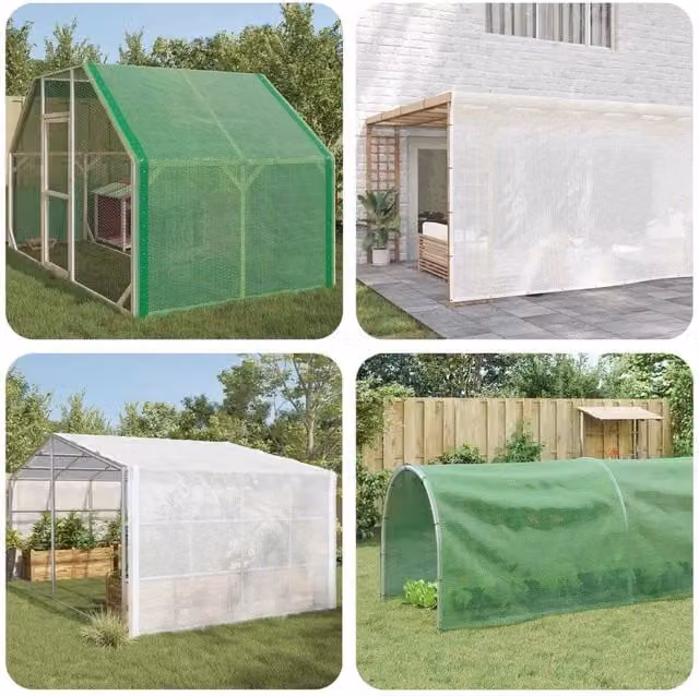 Set di 2 Teloni Leno Videx Bianchi in Plastica per Giardino e Coltivazione, 3 x 20 m, 260 g/m² – 1