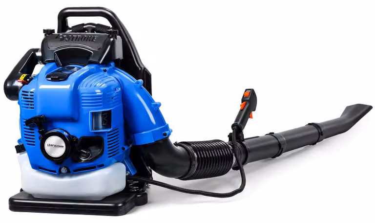 Soffiatore a benzina - Soffiatore per foglie - Aspirafoglie - Soffiatore da giardino - Motore a 4 tempi da 75,6 cc - Design ergonomico da indossare sulla schiena