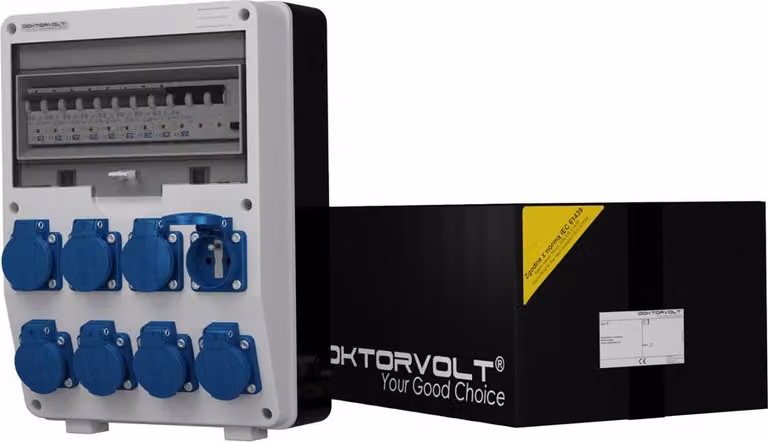 Distributore di potenza TD-S/FI 8x230V franz/belg System Doktorvolt 6923
