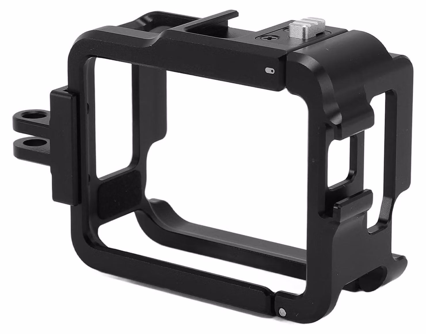 Gabbia protettiva in alluminio per action camera - Custodia protettiva - Facile attacco per treppiede - Ideale per vlogger e appassionati di sport all'aria aperta - Resistente e leggera