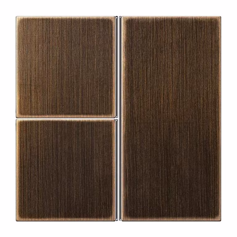 Jung ME2403TSAAT Set di pulsanti a 3 vie, interamente in ottone anticato