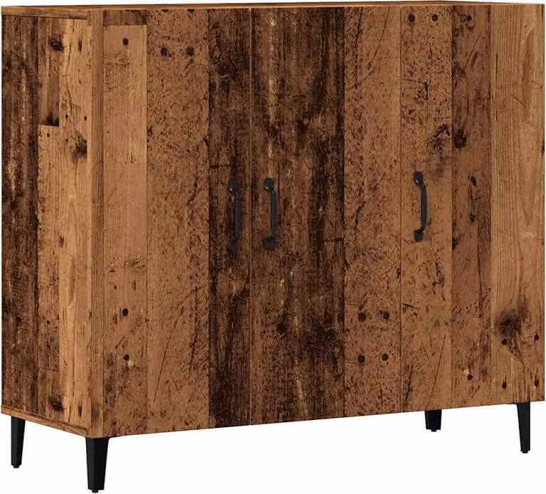 Credenza Legno Antico 90x34x80 cm in Legno Multistrato