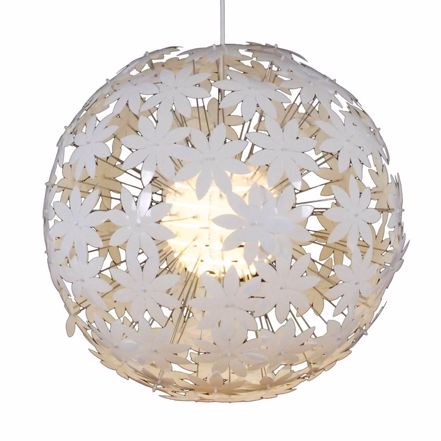 Näve Lampada a sospensione YOUNG, dimmerabile, Bianco / Opale, Camera da letto, Plastica, Giovanile, Lampada a sospensione