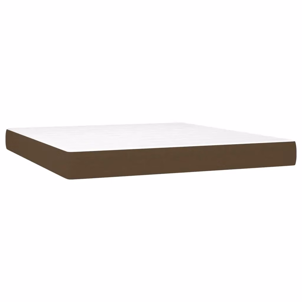 Materasso Ibrido vidaXL con Molle Insacchettate, Rigidità Media H3, Marrone e Bianco, L: 180 cm, P: 200 cm, H: 20 cm – 2