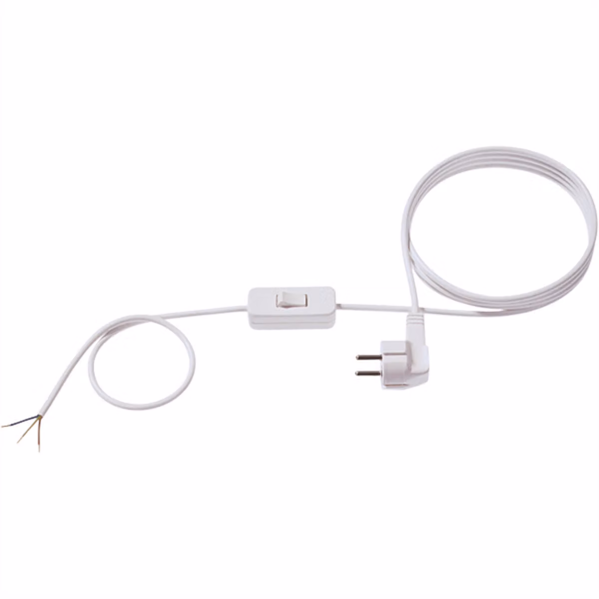 Interruttore intermedio BACHMANN - cavo di alimentazione 2 m, H03VV-F 3G0,75 bianco non imballato