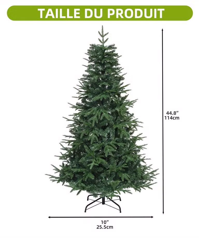 Albero di Natale - Albero di Natale artificiale - Abete artificiale - Albero finto - Abete - Altezza: 212 cm