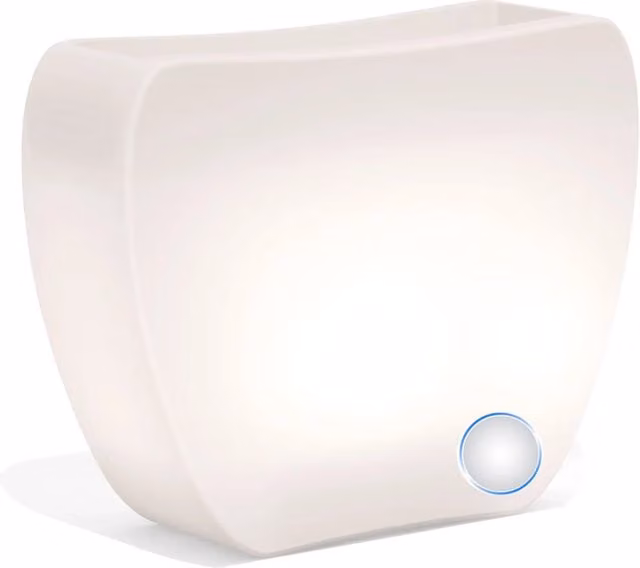 Vaso moderno luminoso Doppio Verso Heart Led di TEKCNOPLAST, colore Luce Bianca, L: 57 cm, P: 31 cm, H: 80 cm