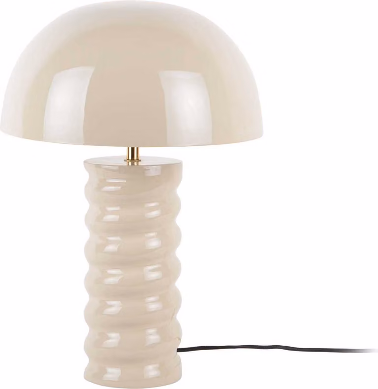 Leitmotiv - Lampada da tavolo Gracio - Grigio caldo - Ø30cm Lampada da tavolo - Lampada da comodino, soggiorno, camera da letto