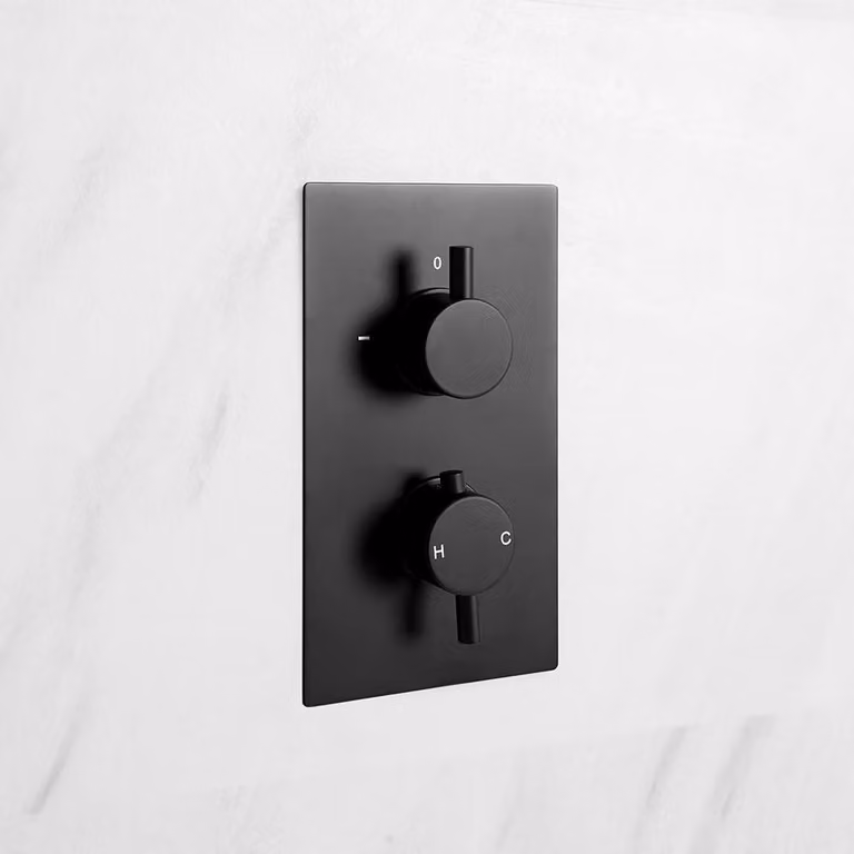 Miscelatore Doccia Termostatico Nero ad 1 Via - Nox