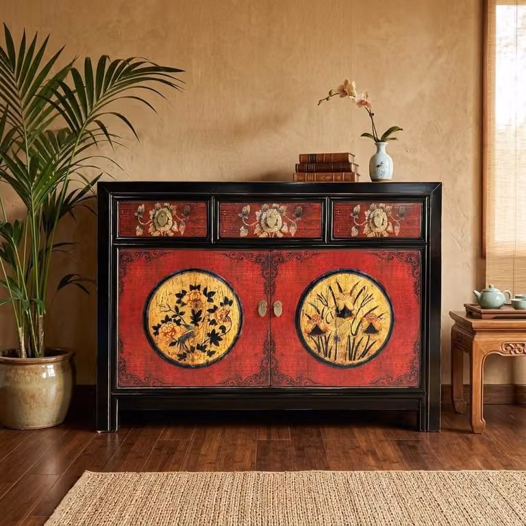 OPIUM OUTLET Mobile cassettiera cinese asiatico orientale, completamente assemblato