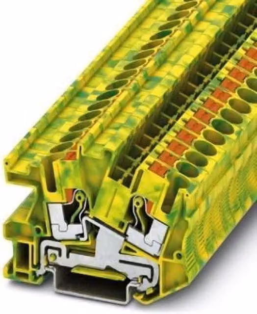 Blocco di connessione a 2 poli, 2VDC, 2A, Giallo e Verde