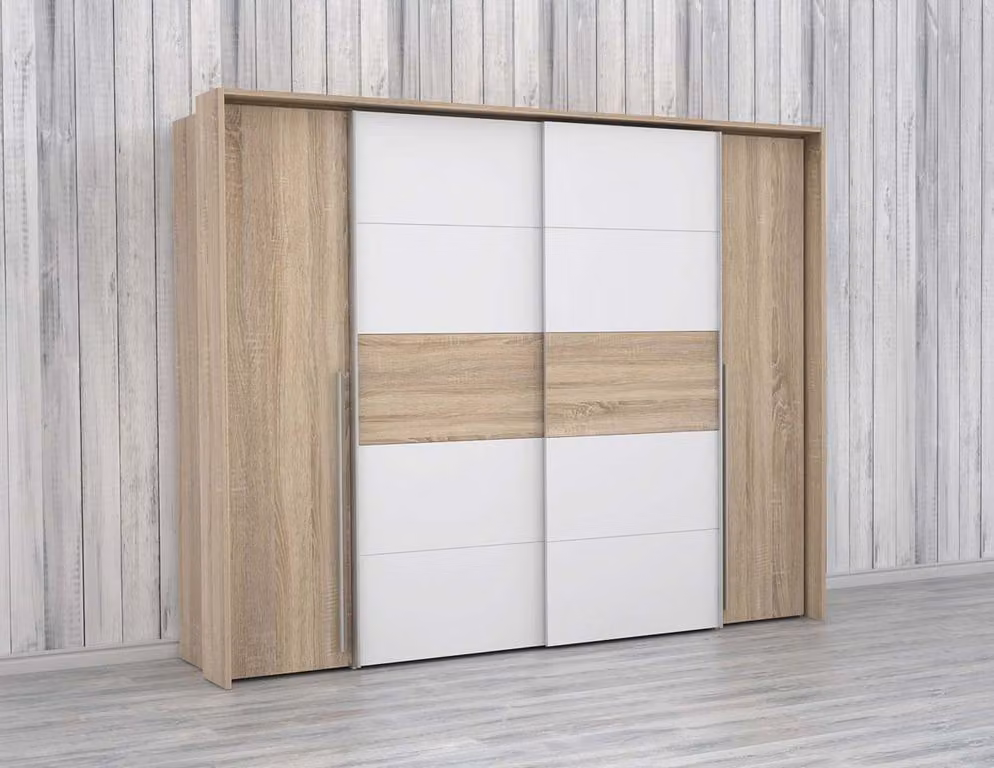 NIKSAR Armadio Sonoma Rovere / Bianco