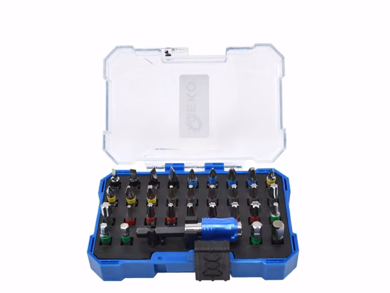 GEKO Set di punte con supporto magnetico 1/4" 32 pezzi G30064