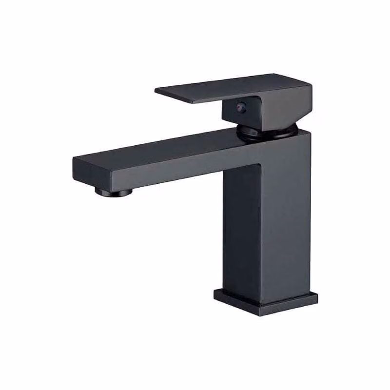 Miscelatore monocomando per lavabo, modello ALGUER, colore nero