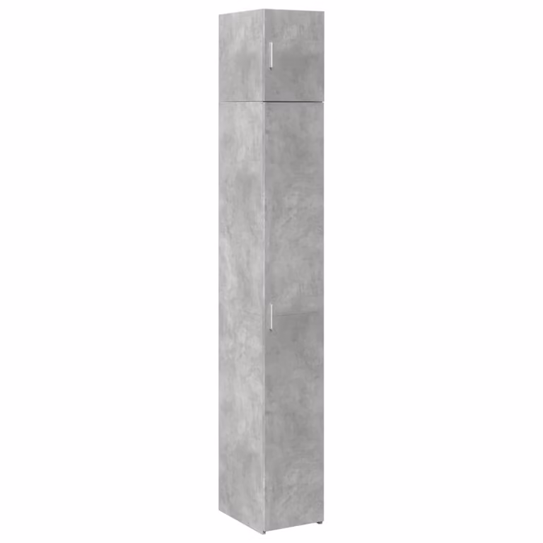 Mobile Sottile Grigio Cemento 30x42,5x225 cm in Truciolato