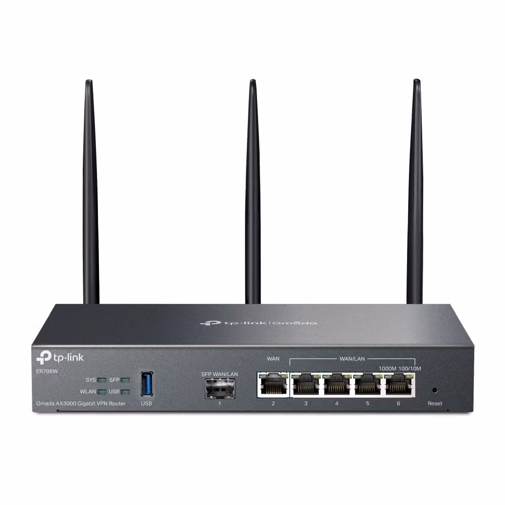 Router Wireless TP-Link Omada ER706W Dual-Band Gigabit Ethernet con porta USB-A, Nero – 2