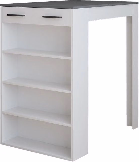 Tavolo da bar Repose Vicco Bianco e Antracite L: 100 cm, P: 67 cm, H: 106 cm