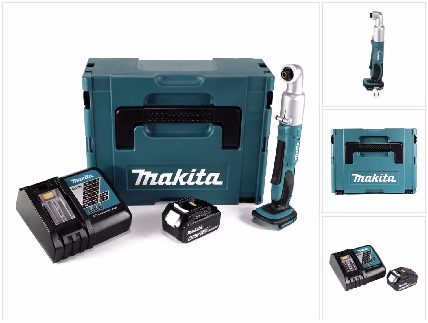 Makita DTL 061 RT1J Avvitatore ad impulsi angolare a batteria 18V + 1x Batteria 5,0Ah + Caricatore + Valigetta Makpac