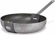 Padella Saltapasta Mamù JANET 2.0 in Alluminio Antiaderente Grigio Pietra Diametro: 38 cm