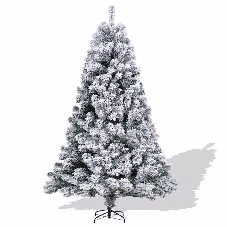 Jopassy 120cm Albero di Natale Artificiale Fiocchi di neve bianchi per la decorazione di Natale