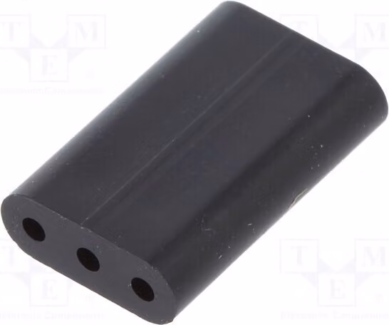 10 distanziatori LED, lunghezza: 12,7 mm, colore: nero, diametro LED: 3 mm, codice prodotto: 8GE04V80359. Distanziatori per