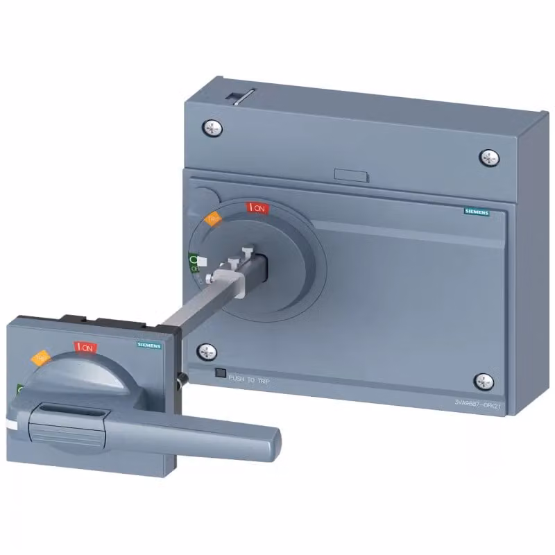 Motoriduttore rotativo Siemens per serrature a porta, standard IEC IP65 con blocco porta, codice accessorio 3VA96870FK21