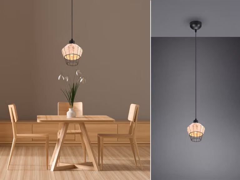 Lampada a sospensione BORKA, diametro 18 cm