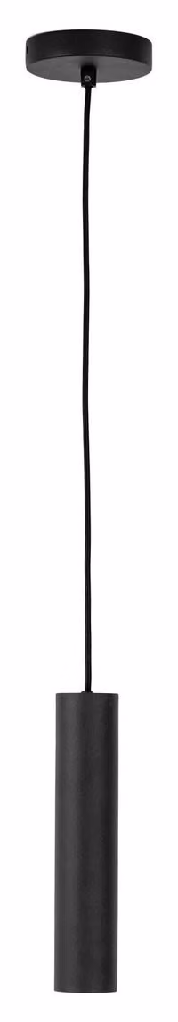 Sospensione Paris in acciaio nero tubo cilindrico ø6 cm