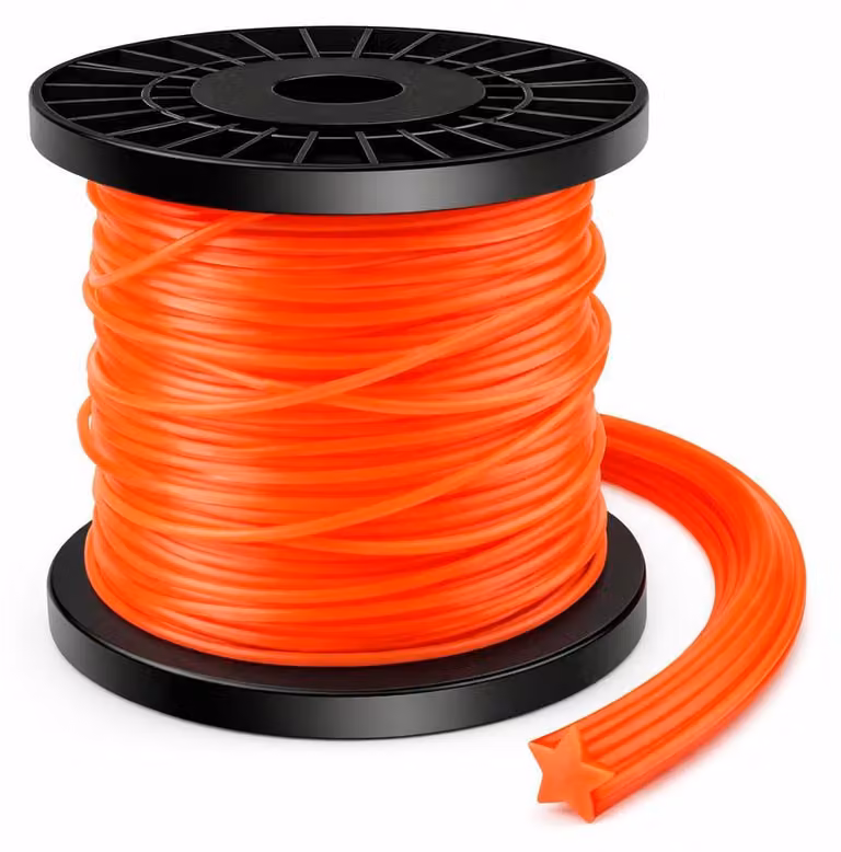 Filo di nylon per decespugliatori a scoppio, diametro 2,7 mm, bobina da 100 metri, forma a stella, adatto per trimmer