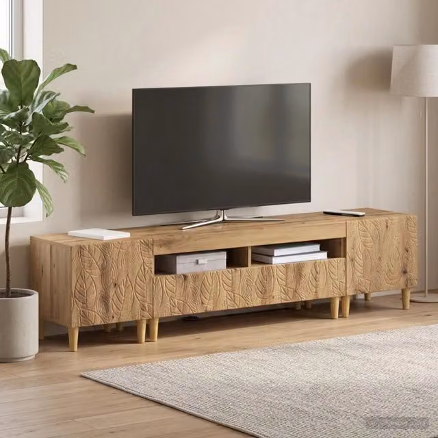 Mobile TV LED a 3 pezzi DELFT Rovere Artigianale 3416770