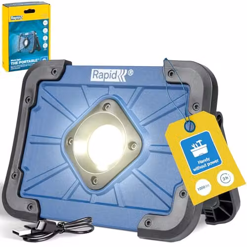 Rapid Luce da Lavoro LED Ricaricabile Blu 200 Lumen Impermeabile IP65