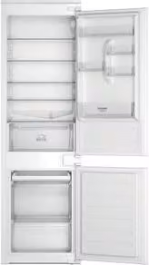Frigorifero combinato da incasso Hotpoint Ariston HAC18D031A1, colore bianco, capacità 268 L, classe energetica E, 34 dB