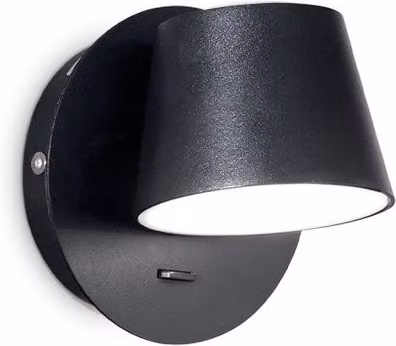 Applique LED Ideal Lux Gim regolabile per lettura, disponibile in bianco o nero