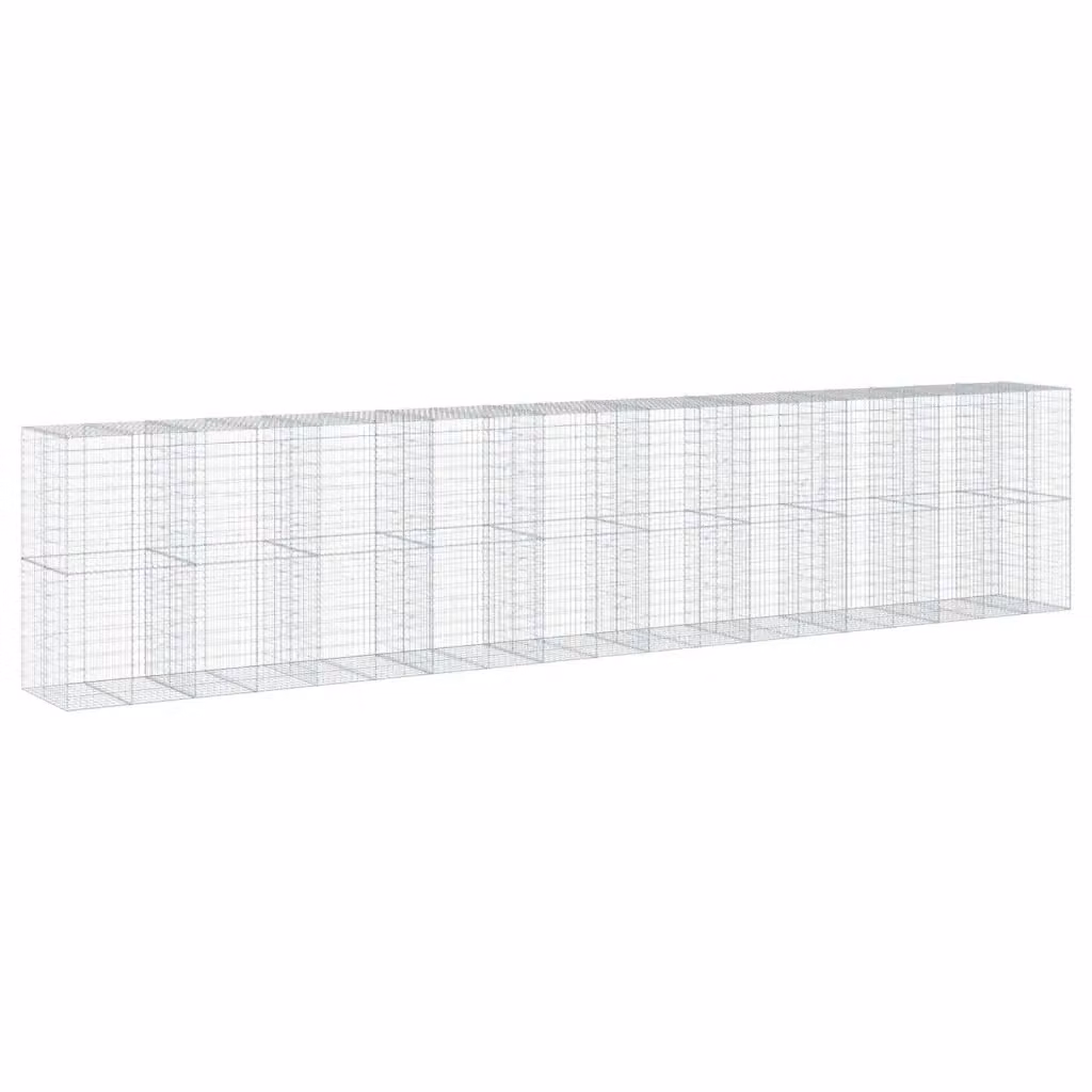 Cesto Gabbione Videx in Acciaio Zincato Grigio Argento L: 950 cm, P: 100 cm, H: 200 cm – 2