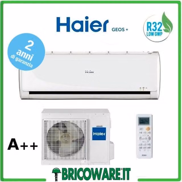 Climatizzatore Haier Geos + 2,5KW 9000 Btu A++/A+ R32