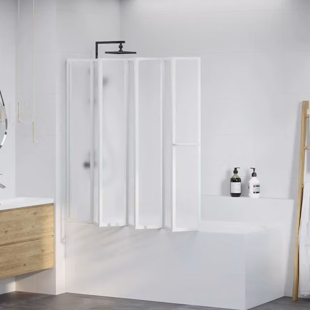 7 Pannelli pieghevoli con porta-asciugamano 140x168 cm 140786