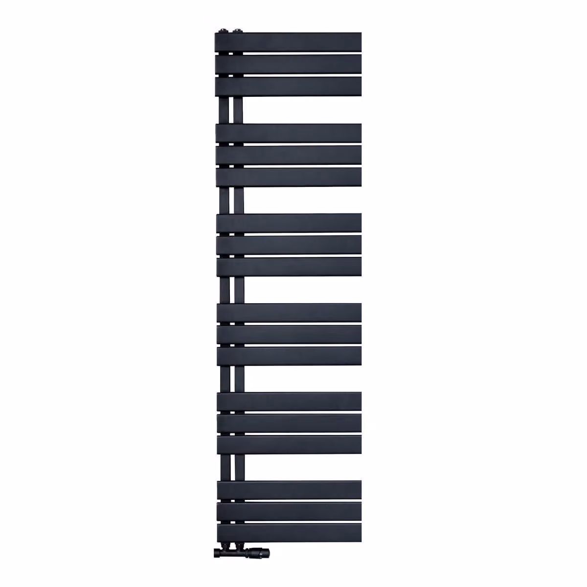 Radiatore per asciugamani/raffreddatore per bagno attacco a sinistra nero 1800x500