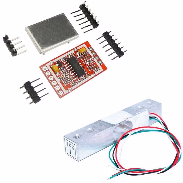 Kit di celle di carico da 1 kg con modulo AD HX711 e piastra metallica