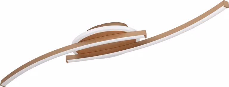 EGLO Lampada da soffitto LED Lungolago, lampada da soffitto per ufficio e cucina, lampada da soffitto per ufficio, lampada da cucina in metallo in bronzo, bianco neutro, 74 cm